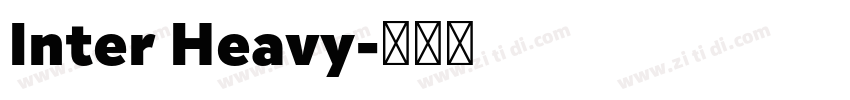 Inter Heavy字体转换